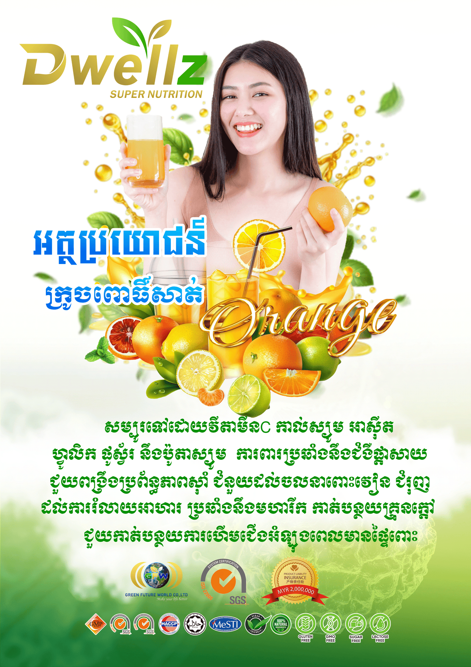 អត្ថប្រយោជន៍នៃក្រូចពោធិ៍សាត់ "Orange"